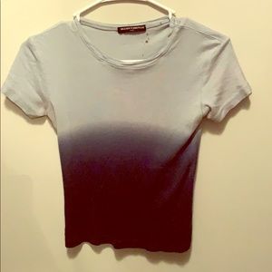 Blue crop top short sleeve